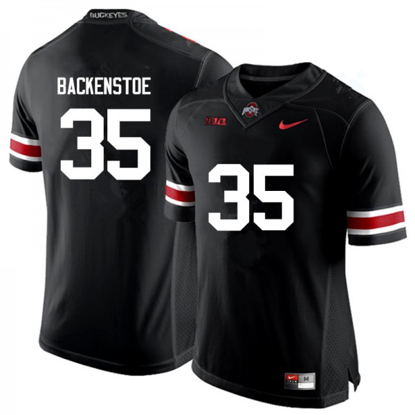Ohio State Buckeyes #35 Alex Backenstoe Men Football Jersey Black OSU64137